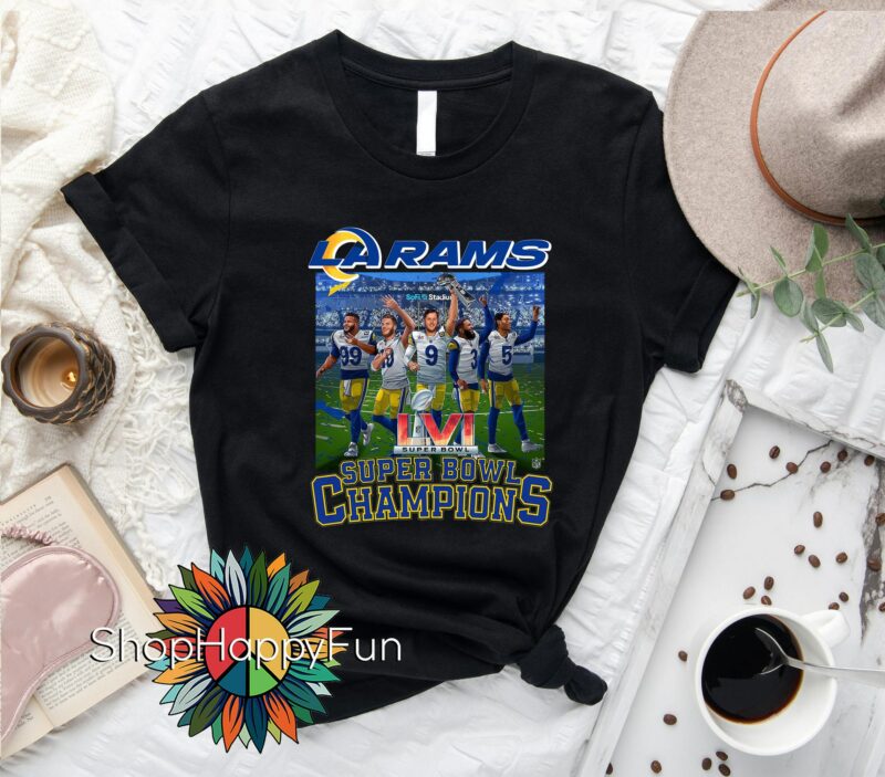Premium LVI Super Bowl LA Rams Champions Cheer Shirt