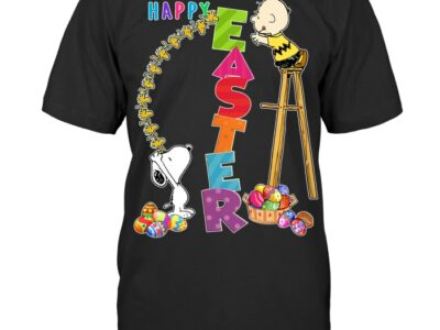 Snoopy Charlie Brown Decorate Happy Easter Day Shirt