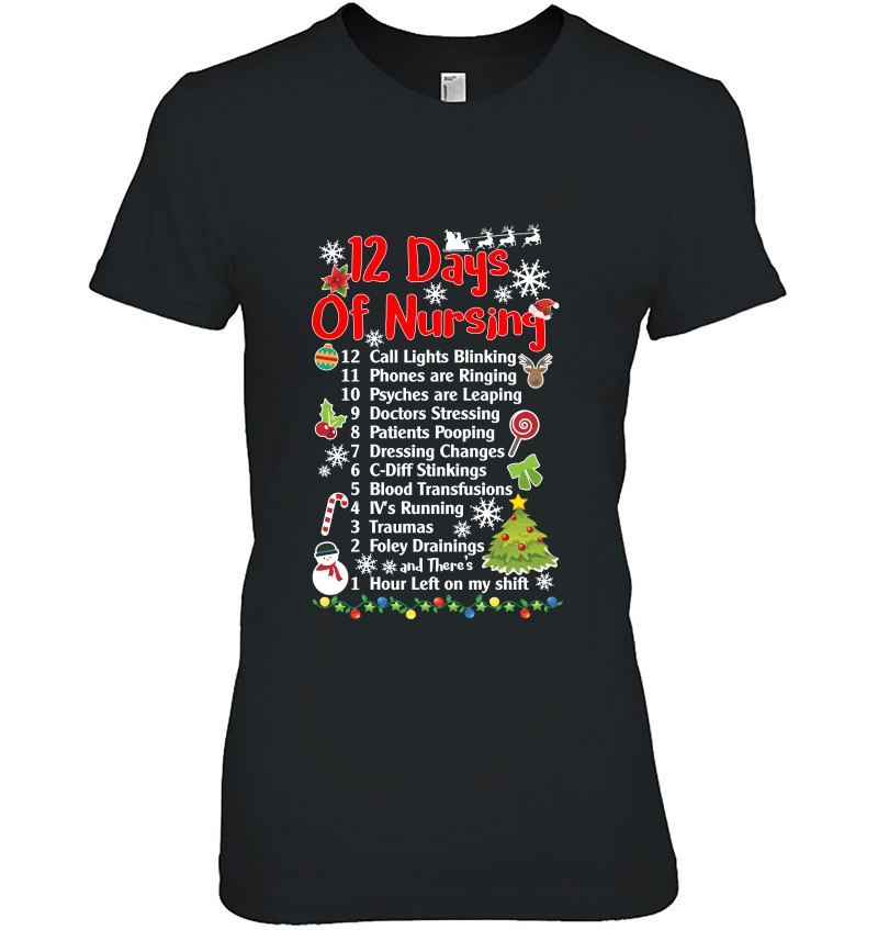 Funny Christmas Shirt Holiday Shirt Christmas Shirt Gift For Nurse Nurses Always Make The Nice List Shirt Nurse Christmas Day Shirt