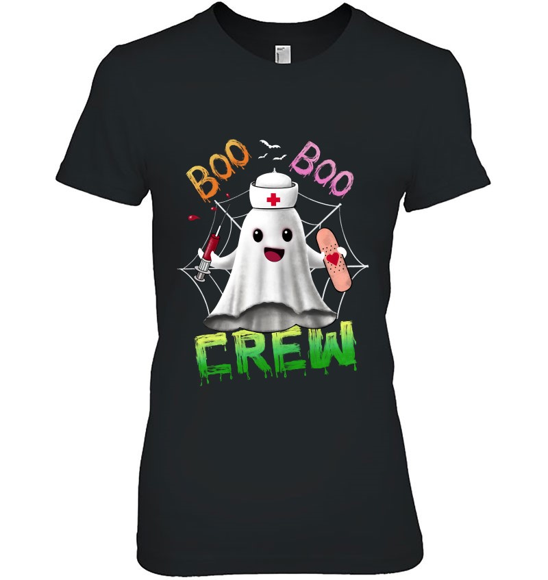 Boo Boo Crew Nurse Ghost Funny Halloween Party Costume Gift