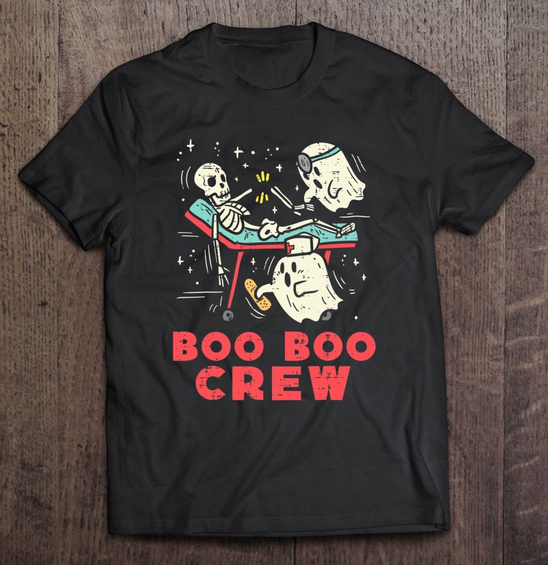 Boo Crew Nurse Ghosts Skeleton Rn Icu Halloween Nurse Women