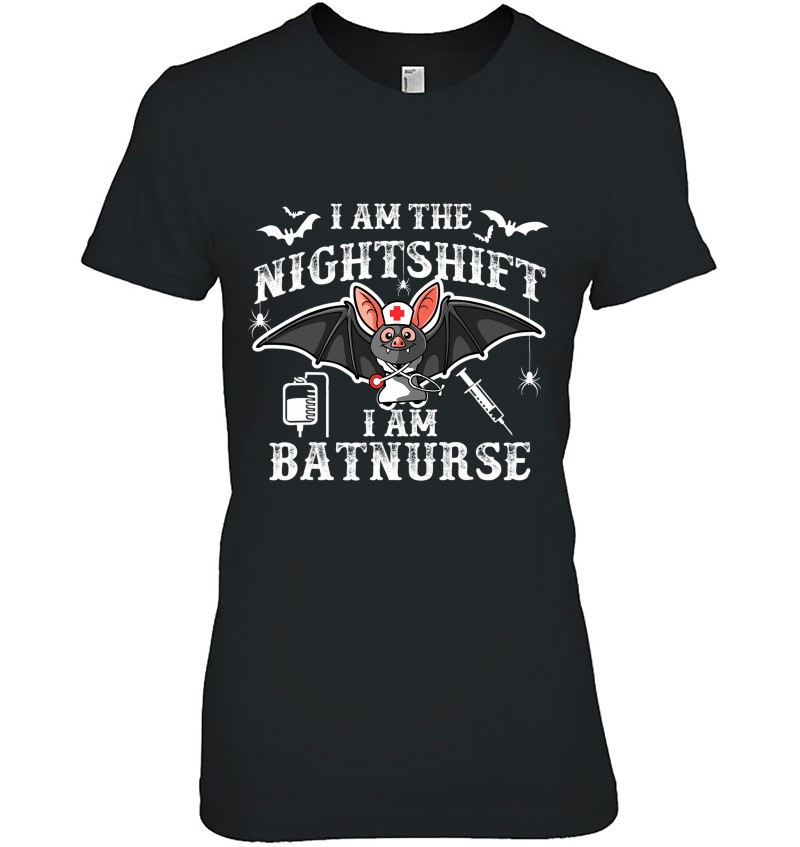 Cute Bat Halloween Apparel For Nightshift Nurse Aka Batnurse
