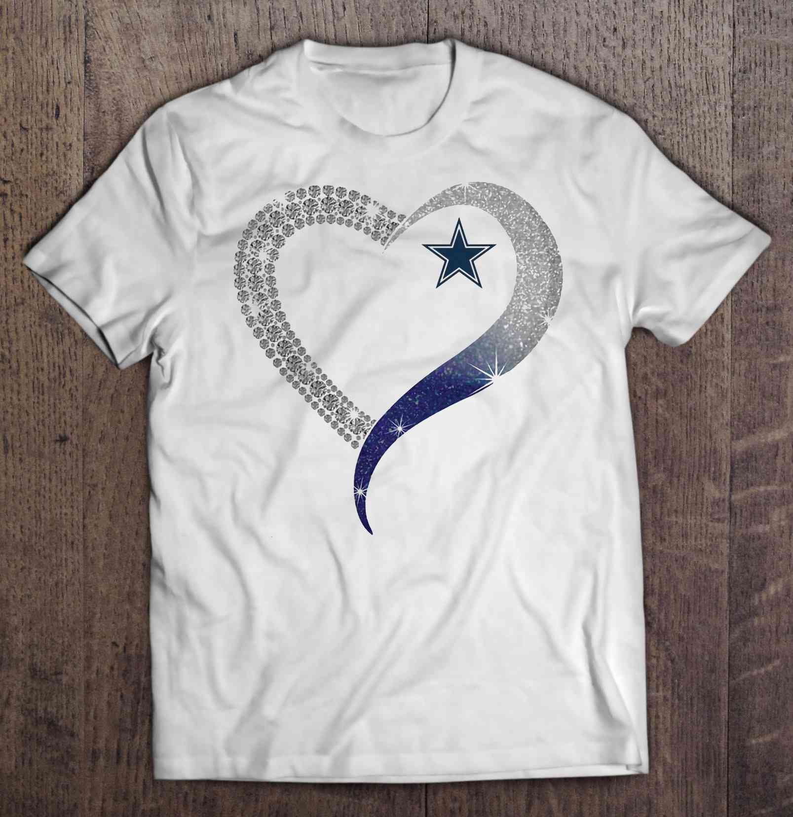 Dallas Cowboys Rhinestone Heart Version
