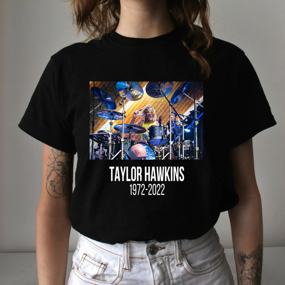 Drummer Taylor Hawkins Foo Fighter Rip Shirt
