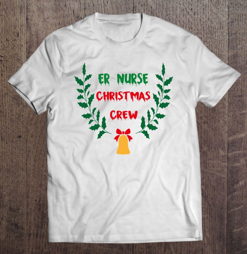 Emergency Room Nurse Christmas Crew Baseball Sleeve