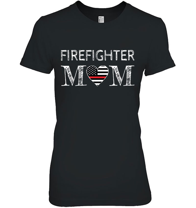 Firefighter Mom Mother Support The Thin Red Line Flag Son Pullover