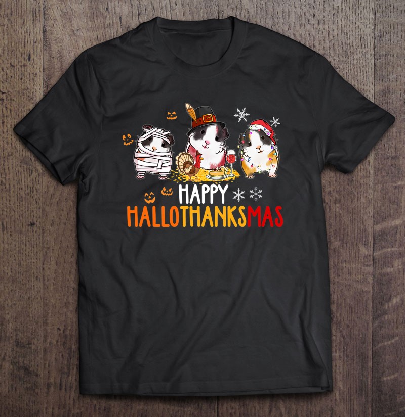 Guinea Pig Halloween And Christmas Happy Hallothanksmas