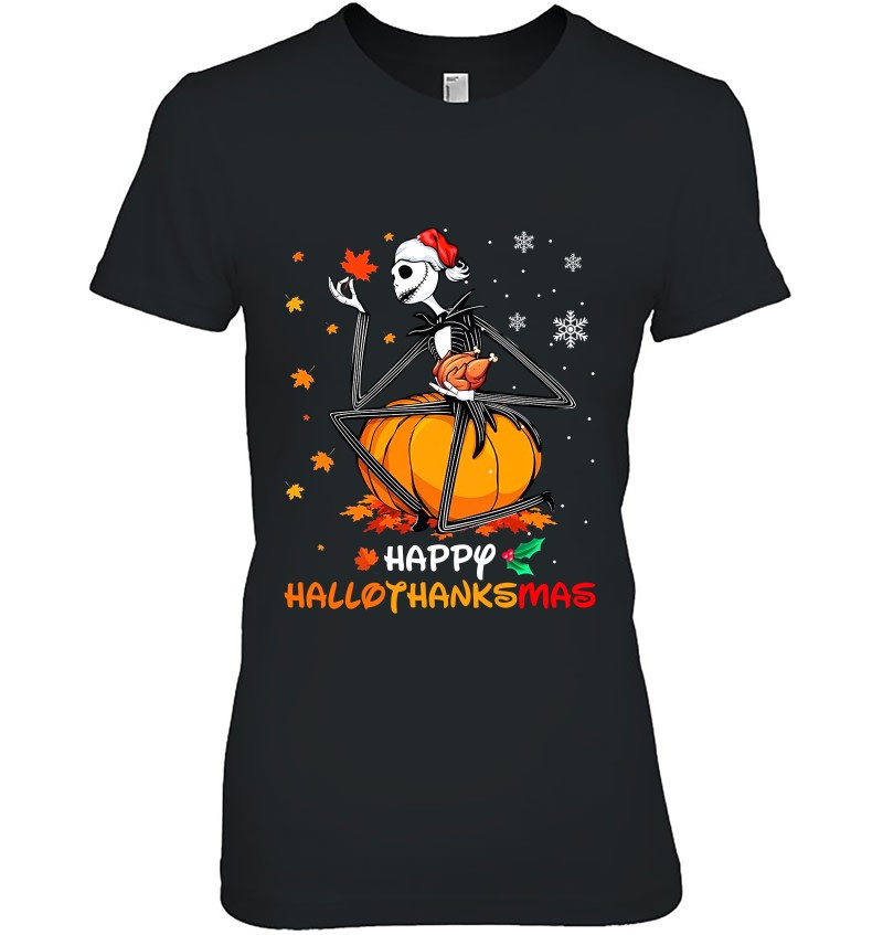 Happy Hallothanksmas Jack Skellington Pumpkin Halloween Christmas