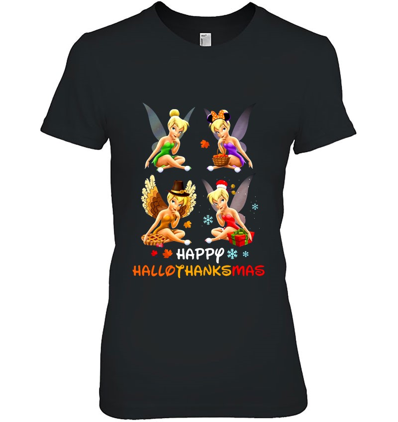 Happy Hallothanksmas Tinker Bell Halloween Thanksgiving Christmas