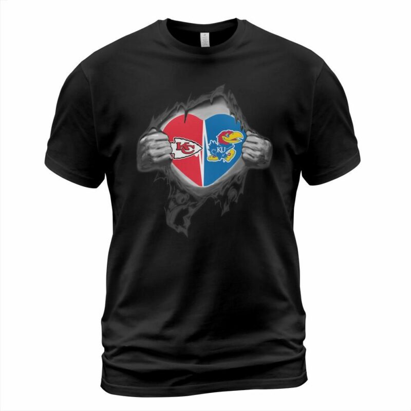 Kansas Chiefs Jayhawks Football BasketBall Shirt