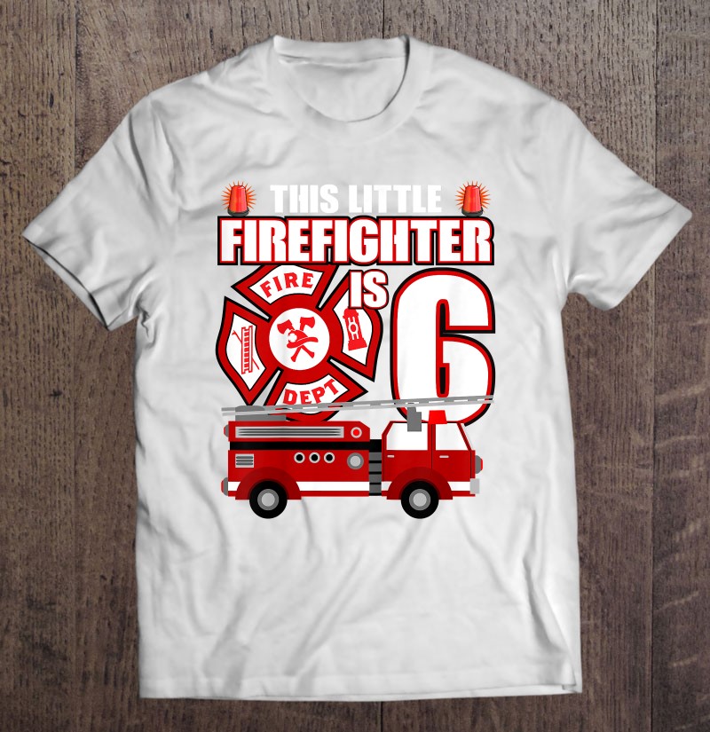 Kids 6 Year Old Firefighter Birthday Party Fire Truck 6Th Gift