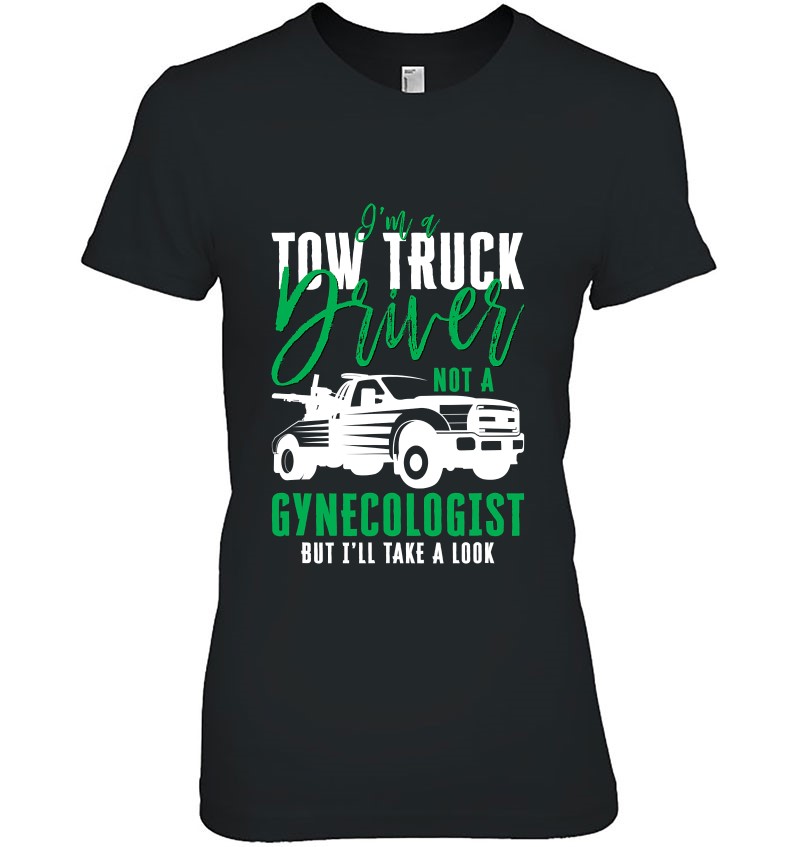 Mens Tow Truck Driver Funny Trucker Transporter Pickup