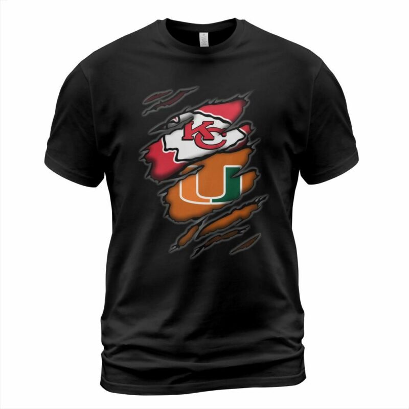 Miami Hurricanes and Kansas City Chiefs Shirt