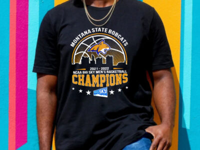 Montana State Bobcats 2021-2022 Ncaa Big Sky Mens Basketball Champions Unisex T-Shirt