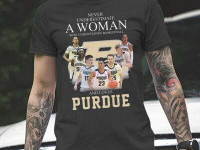 Never Underestimate A Woman Who Understands Basketball And Loves Purdue Signature Classic T-Shirt