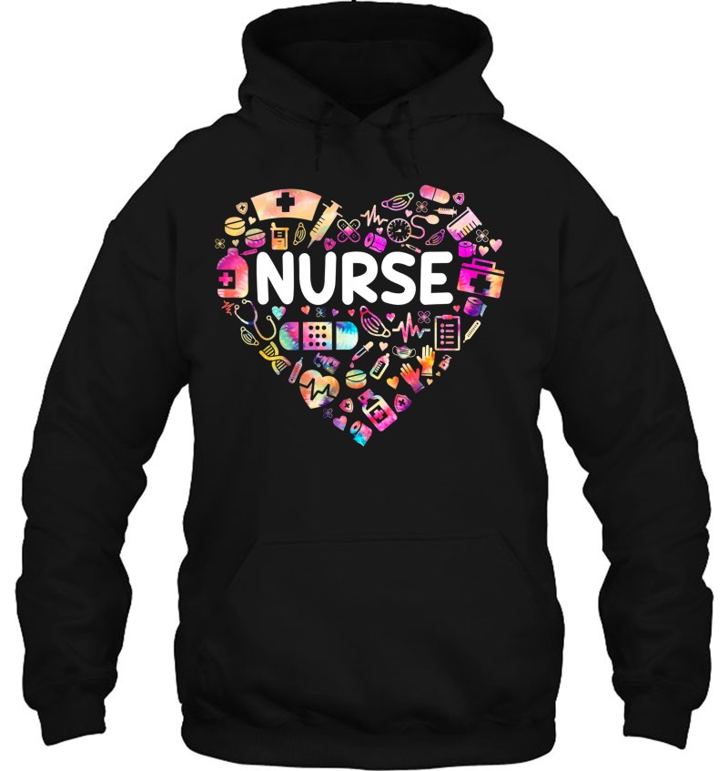 Nurse Love Nursing Student Rn Life Tie Dye Thank You Women