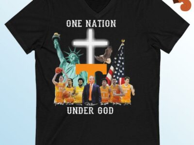 One Nation Under God Tennessee Basketball Signatures Shirt