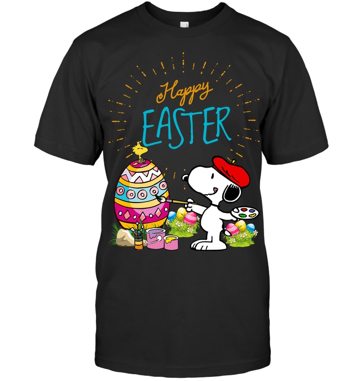 Painter Snoopy Easter Eggs T-Shirt
