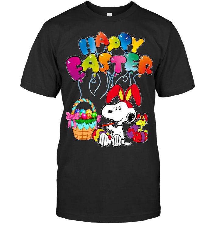 Peanuts Snoopy Happy Easter Ballon T-shirt