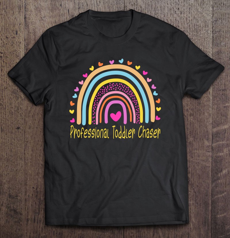 Professional Toddler Chaser Daycare Provider Teacher Rainbow Pullover