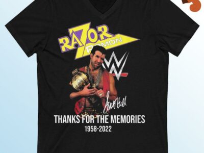 Razor Ramon 1958-2022 Signatures Thanks For The Memories Shirt