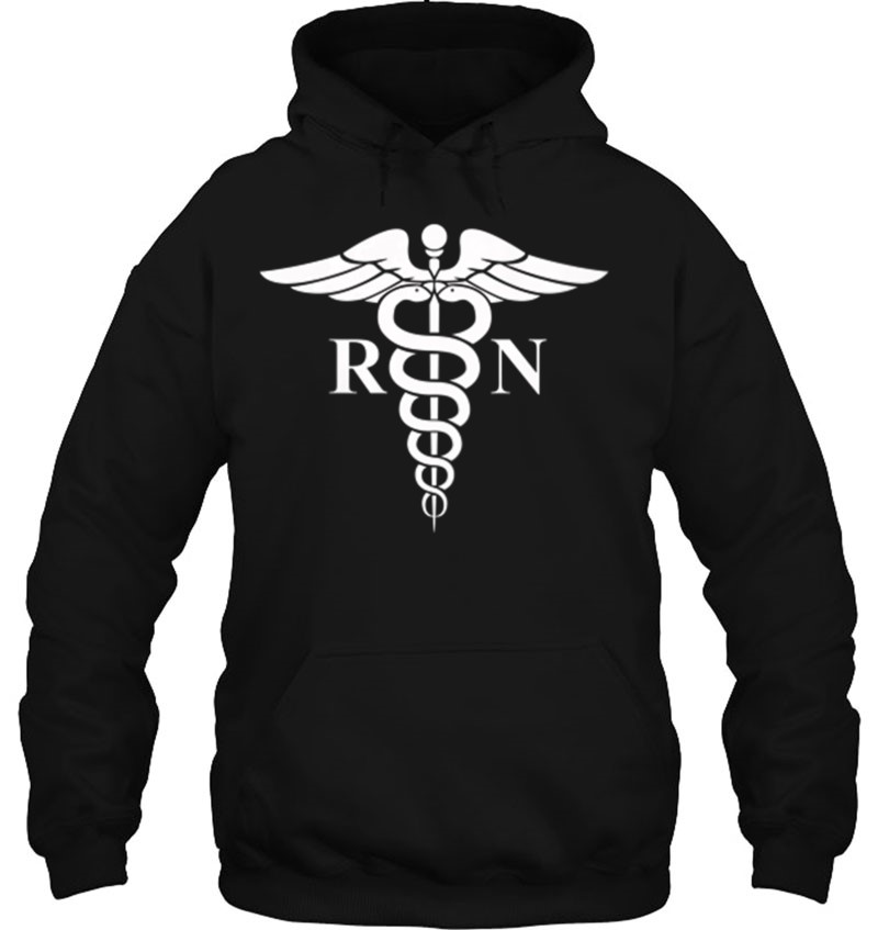 Rn Nurse Caduceus Medical Symbol Nursing Logo Gift Raglan Baseball