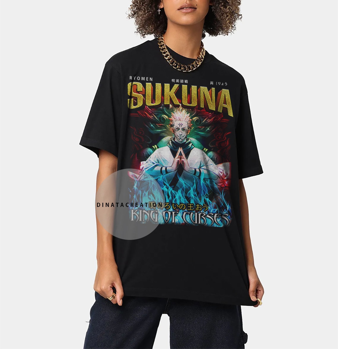Ryomen Sukuna Jujutsu Kaisen Vintage T-Shirts
