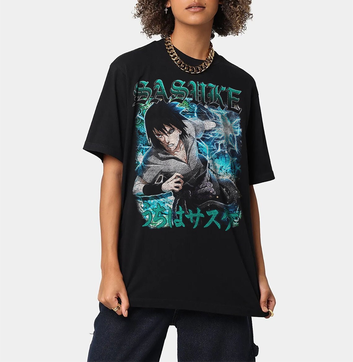 Sasuke Uchiha Naruto Anime Vintage T-Shirt