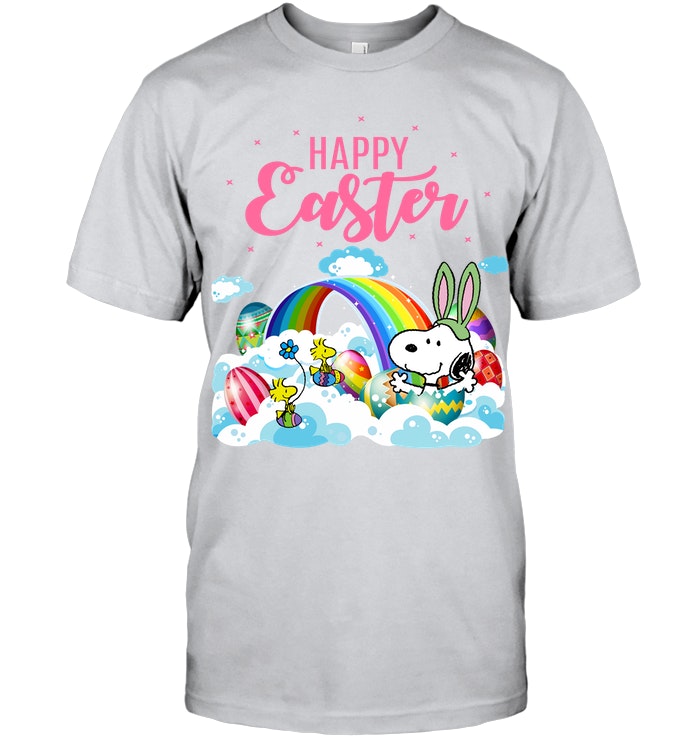 Snoopy Swimming Raibow Easter Day T-Shirt
