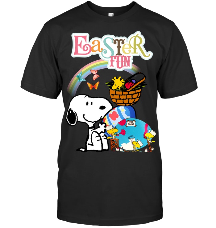 Snoopy Woodstock Easter Fun T-Shirt
