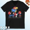 The Peanuts Characters Walking Kansas Jayhawks Basketball Shirt