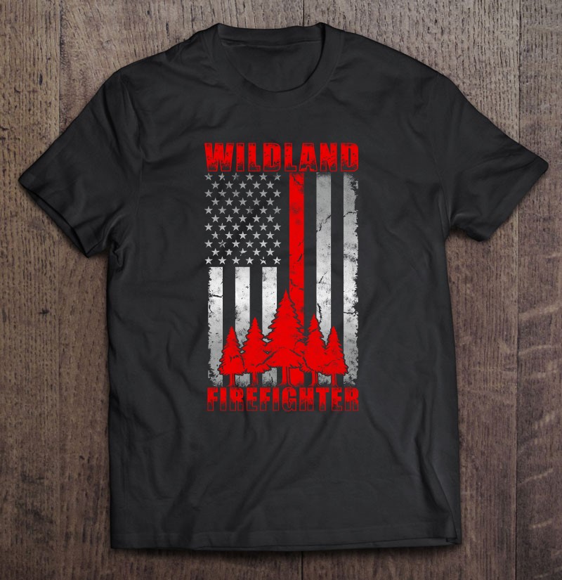 Thin Red Line American Flag Wildland Firefighter Pullover