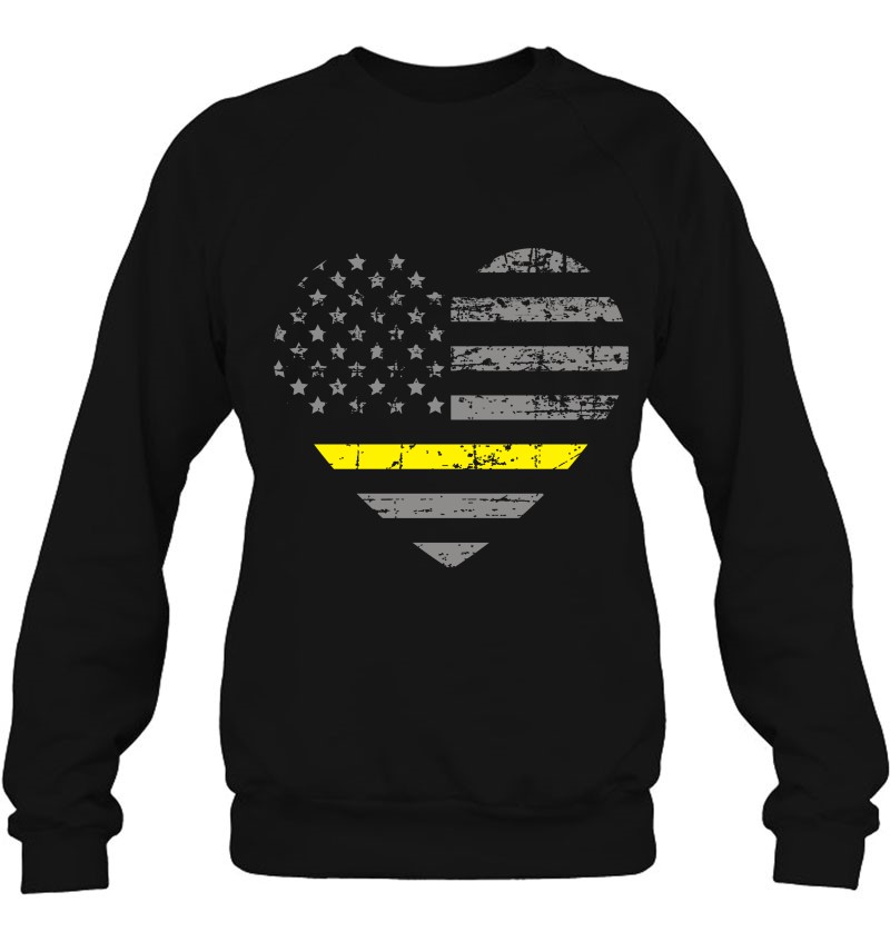 Thin Yellow Line Flag Heart Tow Truck Driver
