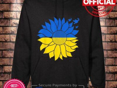 Ukraine Sunflower Peace Dove Symbol Ukrainian Flag Colors Shirt