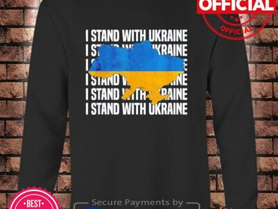 Usa support ukraine flag ukrainian love I stand with shirt