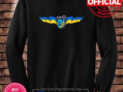 Vintage 5.11 Ukraine Flag President Zelensky Support Ukraine Peace Ukraine T-Shirt