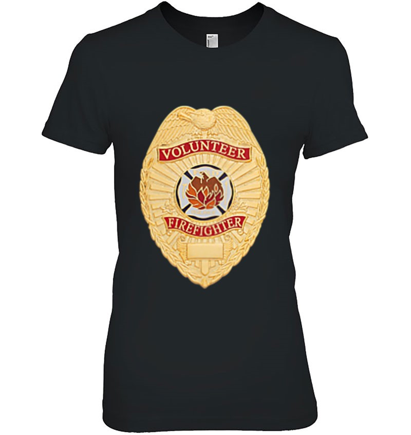 Volunteer Fire Department Badge Firefighter Fireman Hersmiles