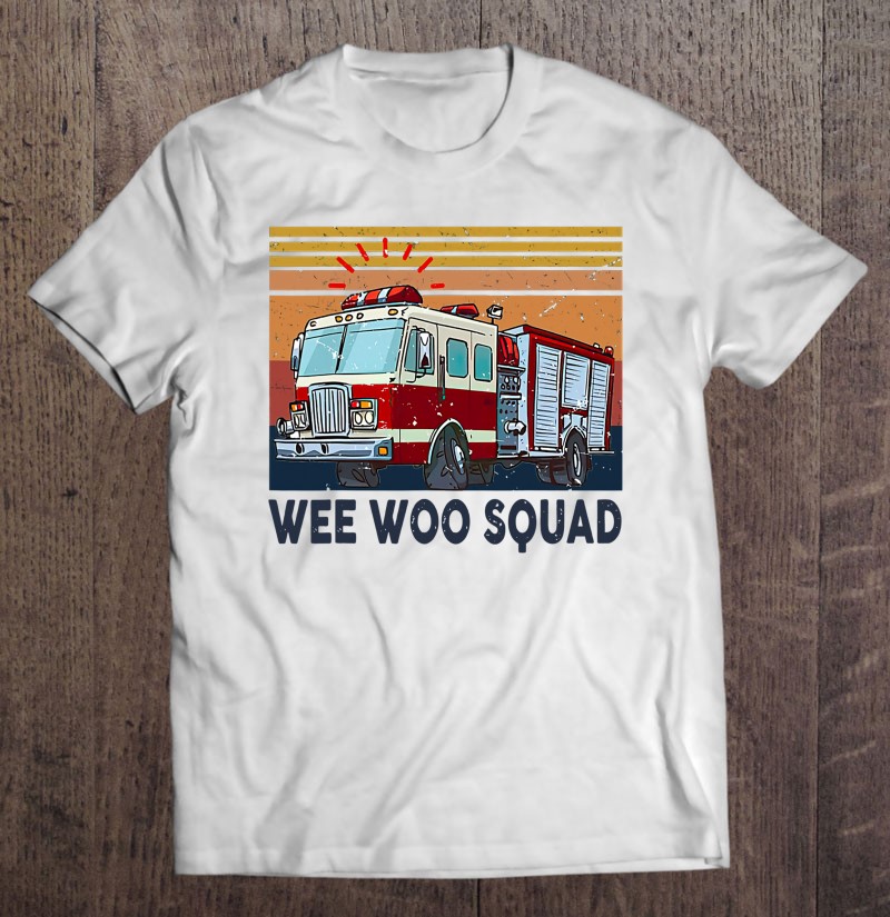 Wee Woo Squad Fire Truck Firefighter Vintage