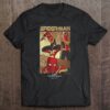 Womens Marvel Spider-Man No Way Home Spider-Man Panel Poster V-Neck Shirt