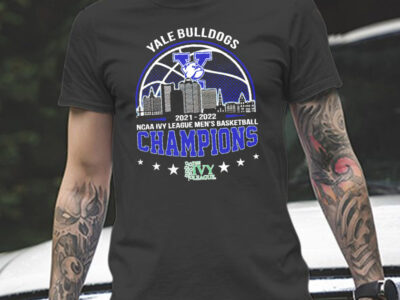 Yale Bulldogs 2021-2022 Ncaa Ivy League Mens Basketball Champions Logo Unisex T-Shirt