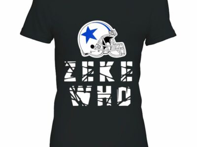 Zeke Who Stripe Football Dallas Cowboys Ezekiel Elliott
