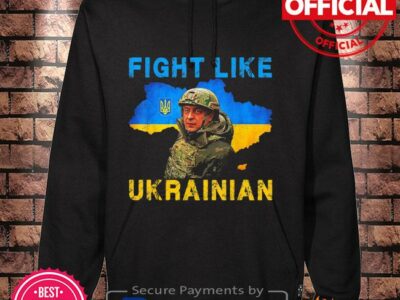 Zelensky fight like ukrainian I stand with ukraine support shirt