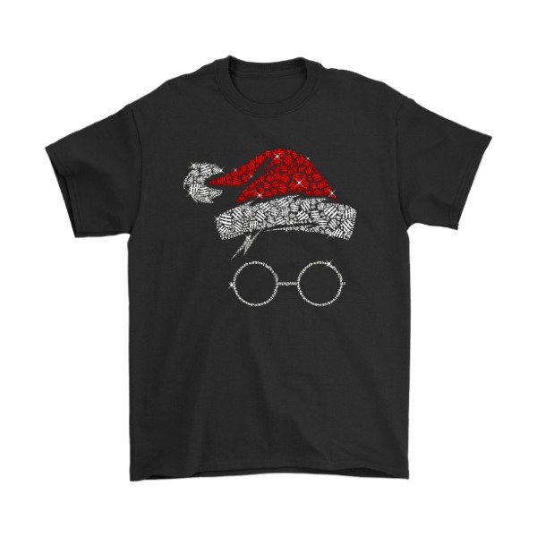 Christmas Light Santa Hat Harry Potter Shirt