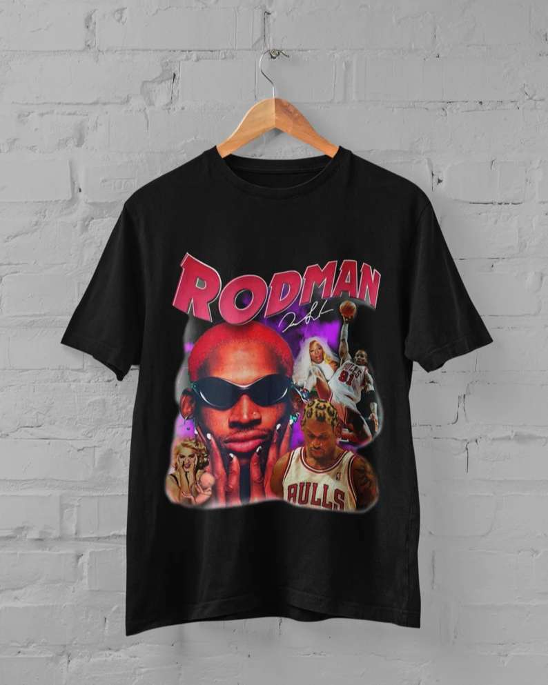 Dennis Rodman T shirt Vintage Inspired 90's Rap Unisex T-Shirt Shirt Tee Great Best Gift  tshirt