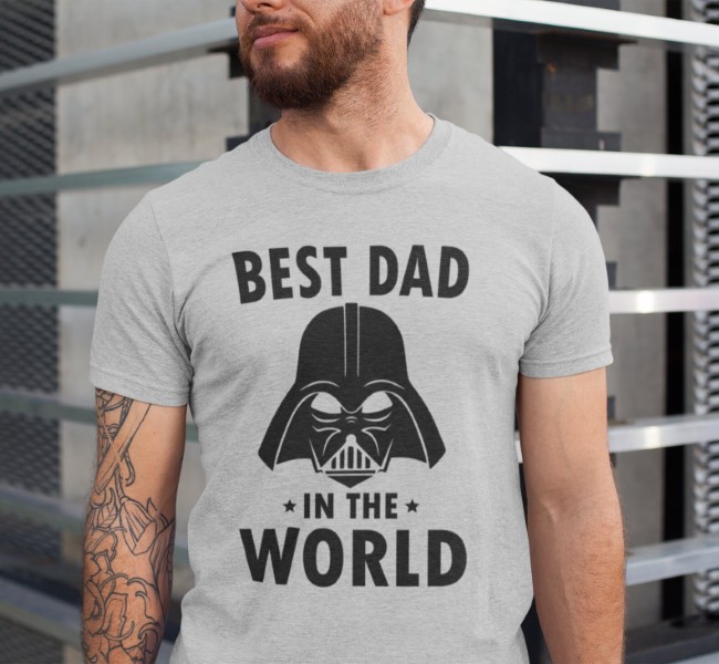 Fathers Day Gift Star Wars Darth Vader Best Dad In The World T-Shirt
