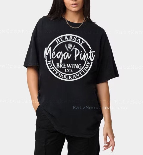 HearSay Mega Pint Brewing Co Johnny Depp T-Shirt