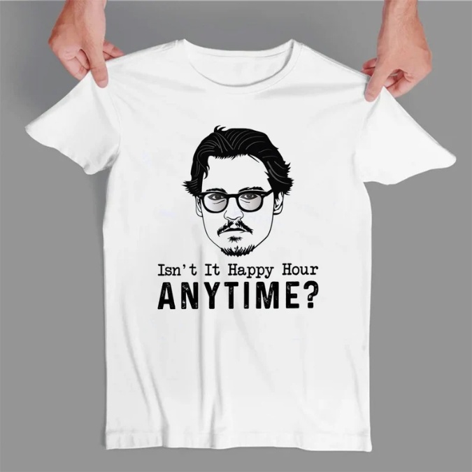 Justice For Johnny Depp Isn’t Happy Hour Anytime Shirt