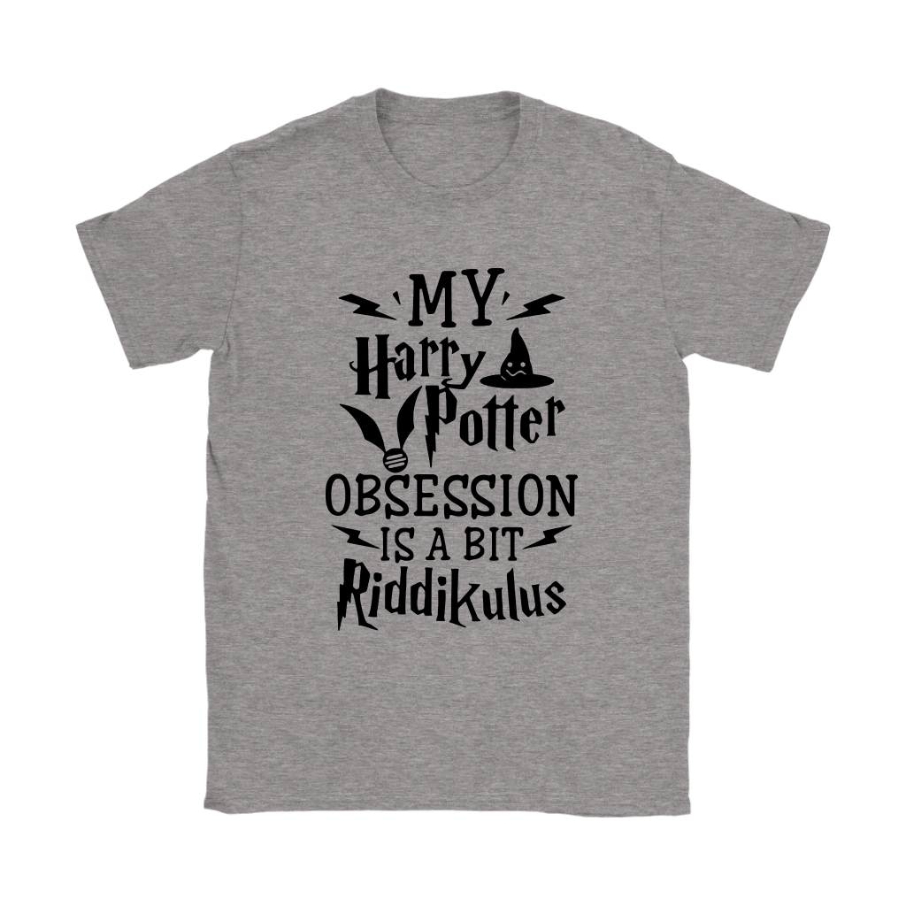 My Harry Potter Obsession Is A Bit Riddikulus Pun T-Shirt - Hersmiles
