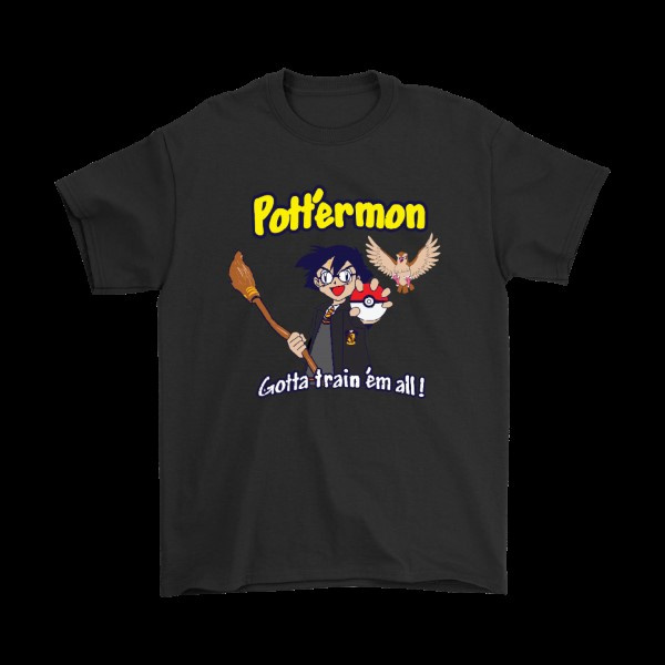 Pottermon Train Them All Ash Ketchum Pokemon Harry Potter Shirt