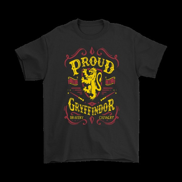 Proud To Be A Gryffindor Bravery Chilvary Harry Potter Shirt